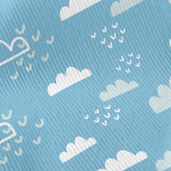 Lovely Blue Sky And White Clou Standard Corduroy