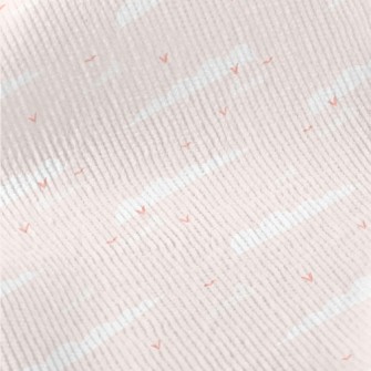 Pink Sky And Flying Birds Standard Corduroy
