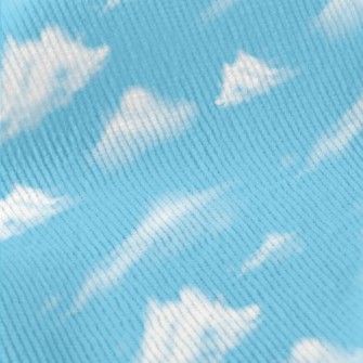 Realistic Blue Sky And White C Standard Corduroy