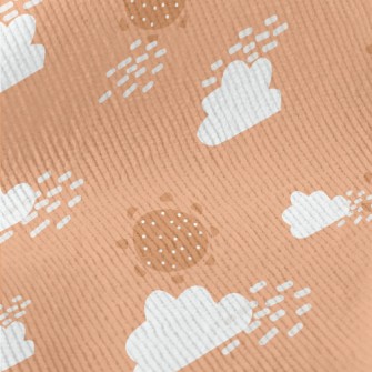 Orange Sky And Sun Standard Corduroy