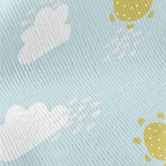Cute Clouds And Sun Standard Corduroy