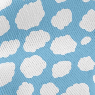 Blue Sky And White Clouds Standard Corduroy