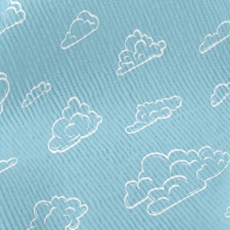 Empty Lines Clouds Standard Corduroy