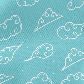 Cute Line Clouds Standard Corduroy