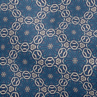 Gorgeous Blue Kaleidoscope Dobby