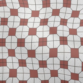 Retro Tile Pattern Dobby