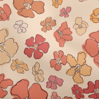 Beautiful Watercolor Flowers Dobby