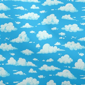 Cartoon Blue White Clouds Dobby