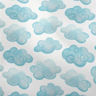 Watercolor Blue Clouds Dobby