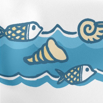 Shells And Fish Stretch Ponte