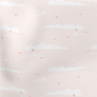 Pink Sky And Flying Birds Stretch Ponte
