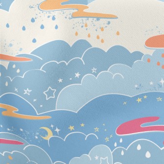 Fantasy Fairy Tale Sky Stretch Ponte