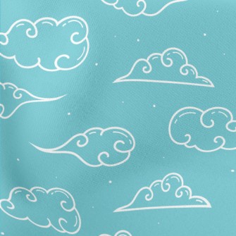 Cute Line Clouds Stretch Ponte