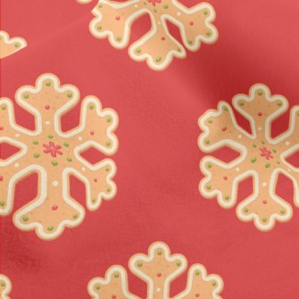Snowflake Gingerbread Micro Fleece