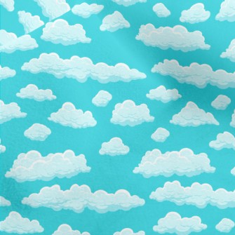 Beautiful Cartoon Clouds Micro Fleece