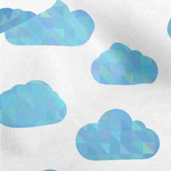 Beautiful Polygonal Clouds Micro Fleece