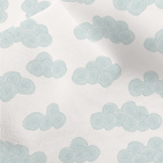 Circle Texture Clouds Micro Fleece
