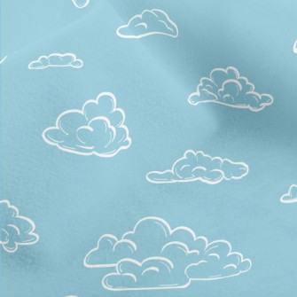 Empty Lines Clouds Micro Fleece