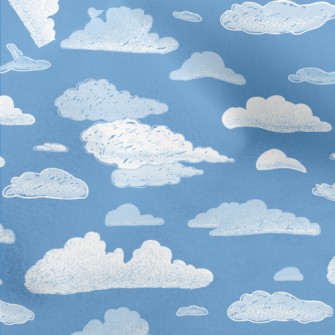 Blue Sky And White Clouds Graf Micro Fleece