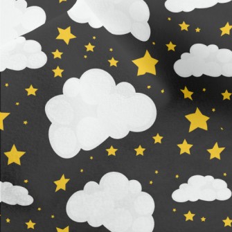 Stars And White Clouds Micro Fleece