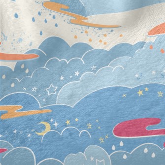 Fantasy Fairy Tale Sky Minky