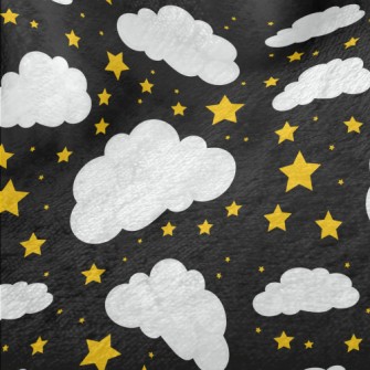 Stars And White Clouds Minky