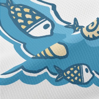 Shells And Fish Piqué