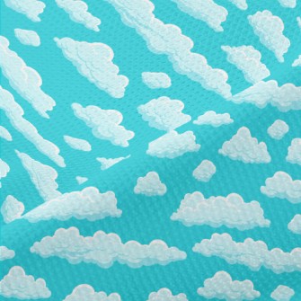 Beautiful Cartoon Clouds Piqué