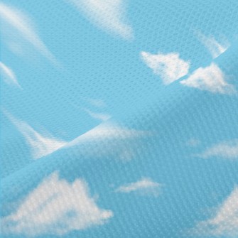 Realistic Blue Sky And White C Piqué