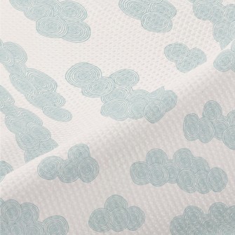 Circle Texture Clouds Piqué