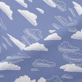 Abstract Cloud Painting Piqué