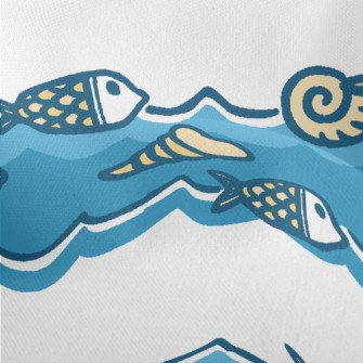 Shells And Fish Lightweight Performance Linen