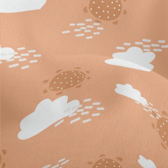 Orange Sky And Sun Lightweight Performance Linen