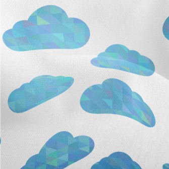 Beautiful Polygonal Clouds Lightweight Performance Linen