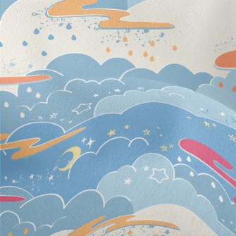Fantasy Fairy Tale Sky Lightweight Performance Linen