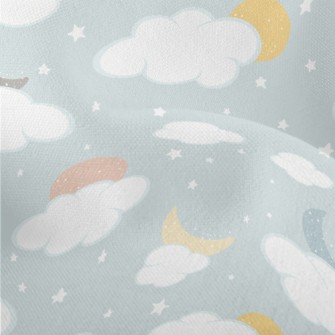 Colorful Hand Drawn Moon Lightweight Performance Linen