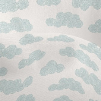Circle Texture Clouds Lightweight Performance Linen