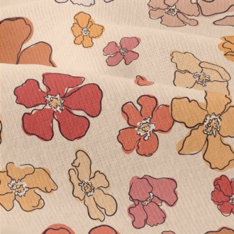 Beautiful Watercolor Flowers Modern Jersey