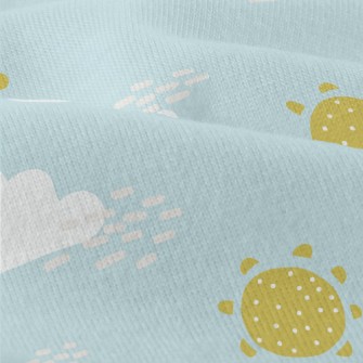 Cute Clouds And Sun Modern Jersey