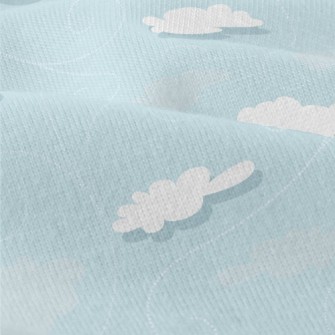 Cartoon Clouds And Blue Sky Modern Jersey