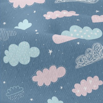 Hand Drawn Doodle Clouds Modern Jersey