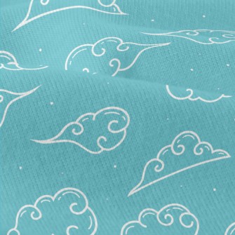 Cute Line Clouds Modern Jersey