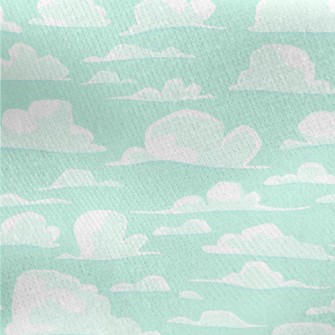 Cute Cartoon Sky Jersey Backed Fleece