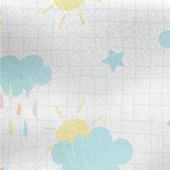 Cute Graffiti Night Jersey Backed Fleece