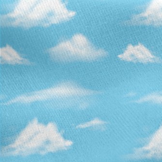 Realistic Blue Sky And White C Jersey Backed Fleece