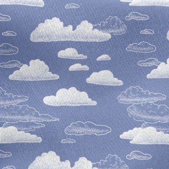 Abstract Cloud Painting Jersey Backed Fleece