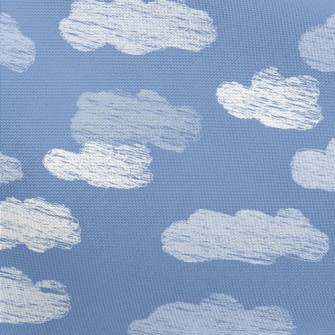 Hand Drawn Cloud Doodles Pongee