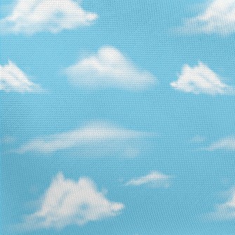 Realistic Blue Sky And White C Pongee