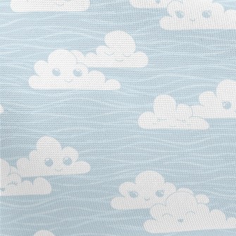 Cute Expression Clouds Pongee
