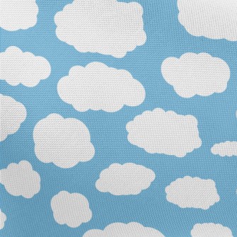 Blue Sky And White Clouds Pongee